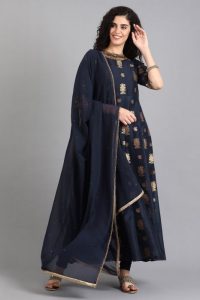 navy-blue-round-neck-embellished-kurta-set